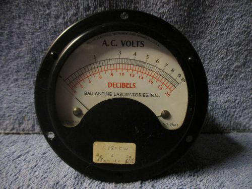 Weston / Ballantine 643 A.C. Volts / DB Panel Meter (vintage)
