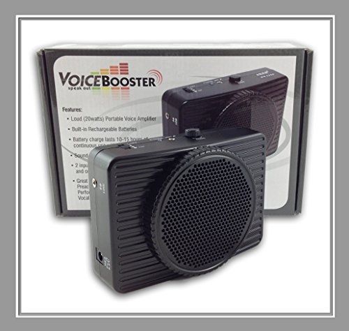VoiceBooster Voice Amplifier 20watts Black MR2300 (Aker) by TK Products,