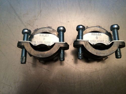 Halex - Set Of Two .3/4in. Zinc Clamp Combination Connector #20512
