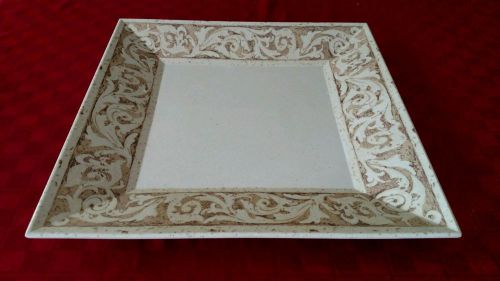 GET Siciliano Melamine Olympia Square Plate / Serving Platter - 16&#034; X 16&#034;