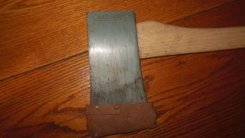 VINTAGE CRAFTSMAN SINGLE BIT AXE with LEATHER BIT GUARD