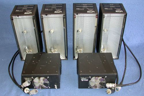 (1) Set - LUMAX Pulsed Xenon Lights (4) 1500A lights, (2) PS3-2A Power Supplies