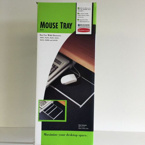 NEW, Rubbermaid Mouse Tray Gray/black Left or Right Hand #6295