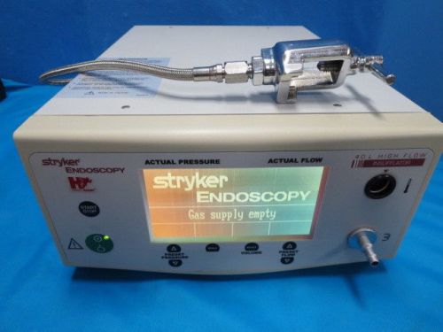 Stryker Endoscopy 40L High Flow Insufflator with yoke