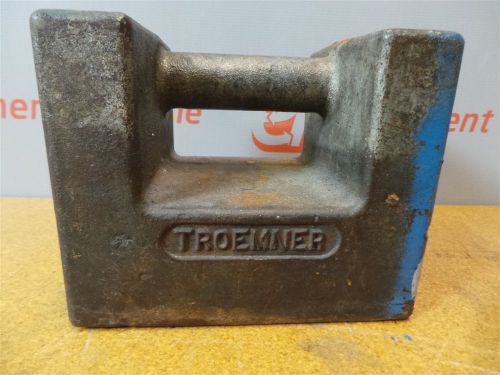 Troemner 50Lb Scale Calibration Grip Handle Weight Cast Iron Apothecary