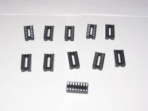 Eleven 16 Pin IC Adaptor Socket Mfg by Tyco P/N 39026-4