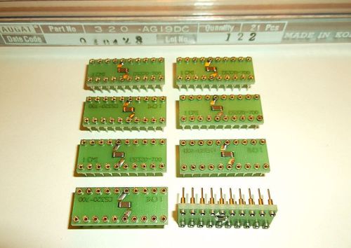 8 new 20 pin cmi gold sleeve ic sockets for sale