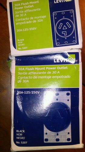 Leviton 278 flush mount power outlet 30a 125/250v 3p 4w for sale