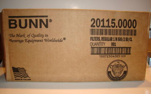 NEW SEALED BUNN 12 CUP COFFEE FILTERS CASE OF 1,000