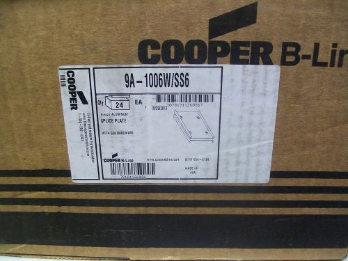 (24) pairs b-line 9a-1006w/ss6 splice plates 6&#034; w/ ss6 hardware for sale