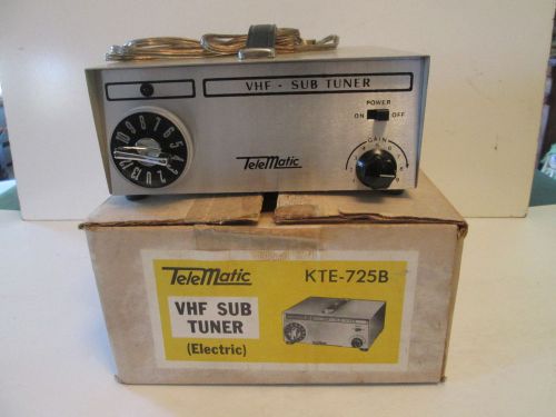 TeleMatic KTE-725B VHF Sub Tuner - Subsitution Tuner for Analog TV Repair