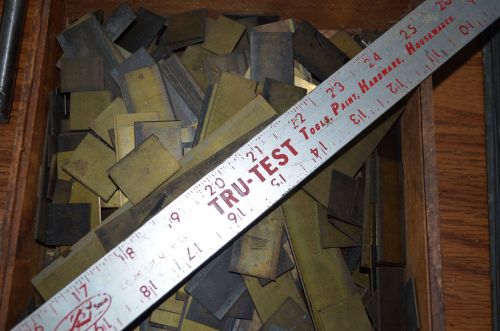 VINTAGE 100s &amp; 100s Various Letterpress Brass Spacers and Fillers ..See Pics !!