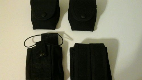 POLICE NYLON DUTY BELT SET OF ITEMS SEE LIST AND PHOTOS ITEMS ONLY NO BELT