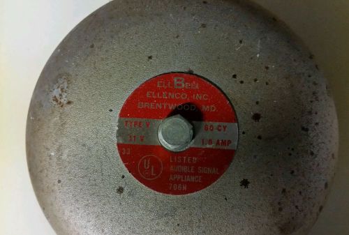 Rare Vintage Ellenco 11 Volt fire alarm bell