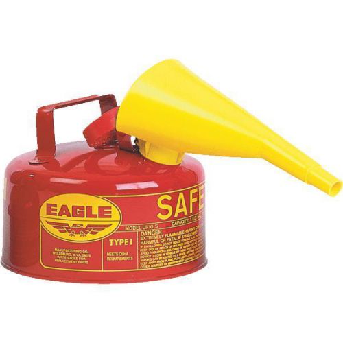 Eagle 1-gallon galvanized metal type-l safety gasoline can for sale