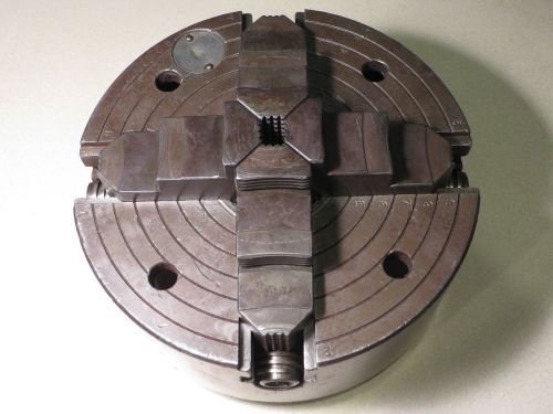 Cushion 10&#034; independent 4 jaw lathe chuck 2 1/2&#034; thru bore lo l o mount for sale