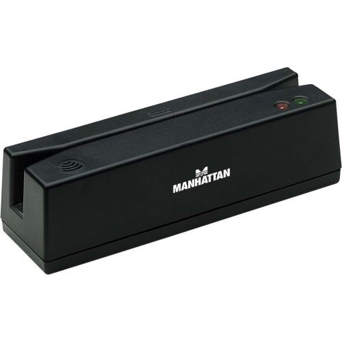Manhattan Products 460255 Manhattan USB Magnetic Strip Card Reader - USB, Triple