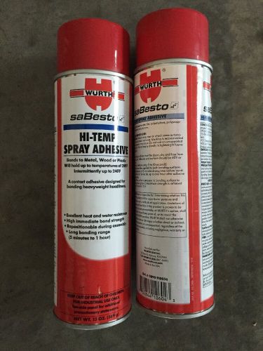 Wurth Hi-temp Spray Adhesive (2 Cans)