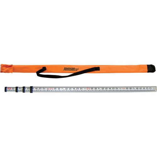 Johnson level &amp; tool aluminum grade rod-16ft #40-6320 for sale
