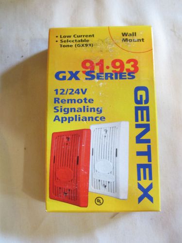 Gentex GX Series 12/24V Remote Signaling Appliance White Model# GX91-W