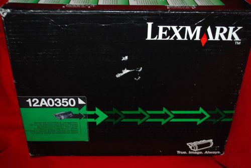 Genuine Lexmark 12A0350 BlackToner Cartridge NIB Free Shipping
