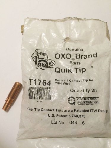 Mig Contact Tips  for 7/64 Wire  QTY 25   OXO Brand   QUIK TIP   T1764