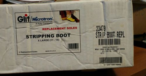Glit/Microtron stripping boots ex LG 11-14 replacement soles 3 soles in box