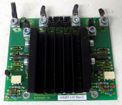 Alphasem ag as267-1-01 rev. c control card board assembly for sale