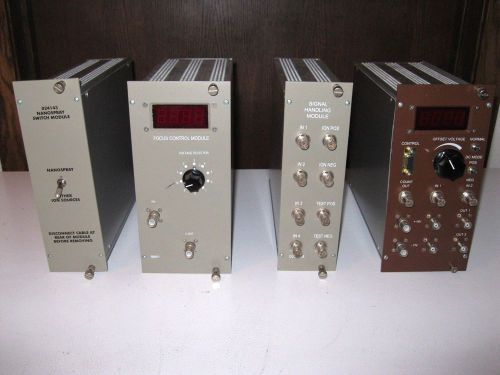 Lot of 4 EG&amp;G ORTEC NIM BIN Modules for 4001A BIN Nanospray Voltage Signal Focus