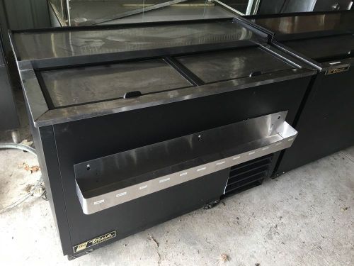 True t-50-gc 50&#034; glass  plate chiller froster, slide top  bar beer for sale