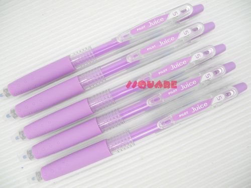 5 x Pilot Juice 0.5mm Extra Fine Retractable Gel Ink Ballpoint Pen,Pastel Violet