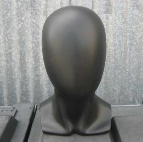 AF-121 (OPEN BOX) BLACK Abstract Male Mannequin Head Display Form