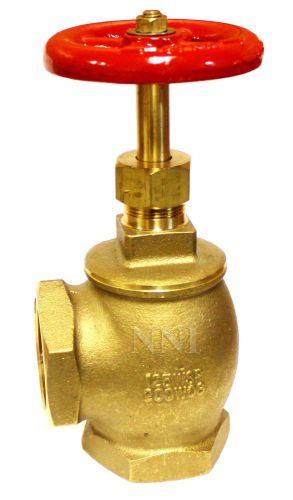 1-1/2&#034; npt angle globe stop valve rubber seat 200 psi for sale