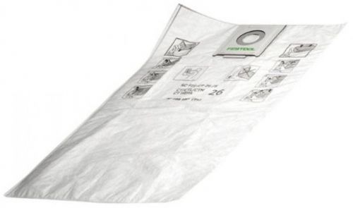 Festool 496187 selfclean filter bag for ct 26, quantity 5 for sale