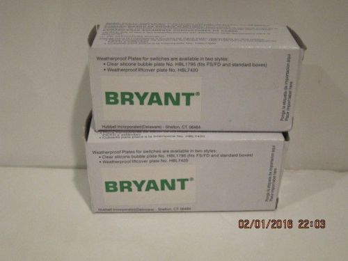 BRYANT-HUBBELL CS120-BW AC SWITCHES 20A 120-277 VAC (LOT OF 2)-F/SHIP NEW IN BOX