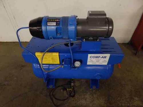 Hydrovane 010ck07-168 rotary air compressor with tank. 2hp 1725 rpm 8cfm for sale