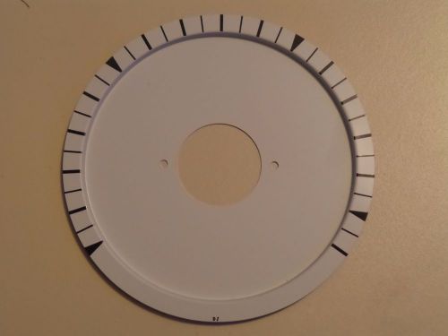 BLANK Variable Scale J 3.75&#034; DIA Instrument Dial Face Plate