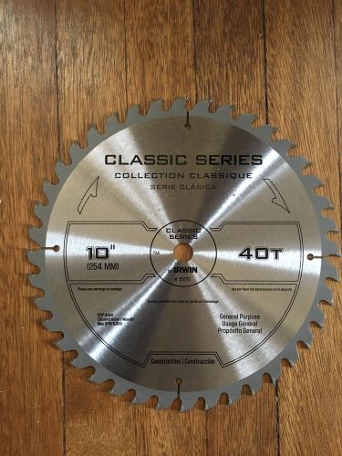 Irwin tools classic series  miter circular saw blade, 10-inch, 40t for sale