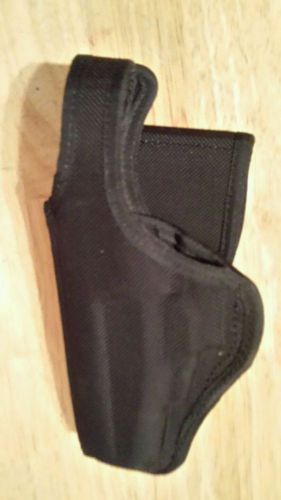 Bianchi accumold black nylon holster, size 13b, left hand fits glock 17,20,21,22 for sale