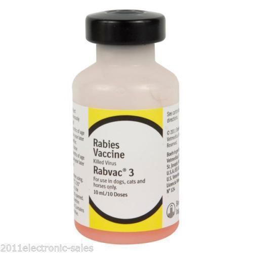 Rabvac 3 Rabies Vaccine for Dogs, Cats and Horses * 10 doses