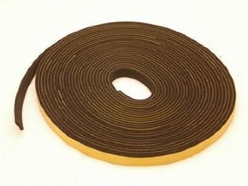 Rubber products neoprene rubber self adhesive strip 3/8&#034; wide x 1/4&#034; thick x 33 for sale