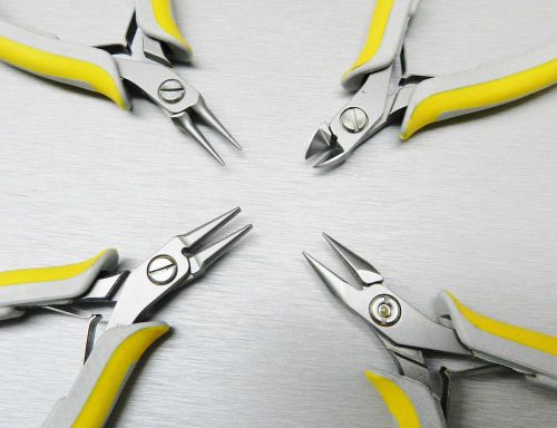 Lindstrom® ex pliers set 4pc ex kit 7490 flat 7590 round 7893 chain 8141 cutter for sale