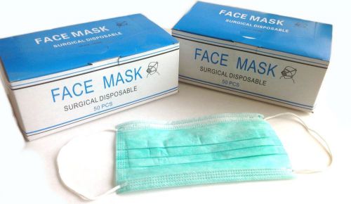 100PC Disposable Surgical Face Masks 3 Ply with ear loop, 5 cents per mask