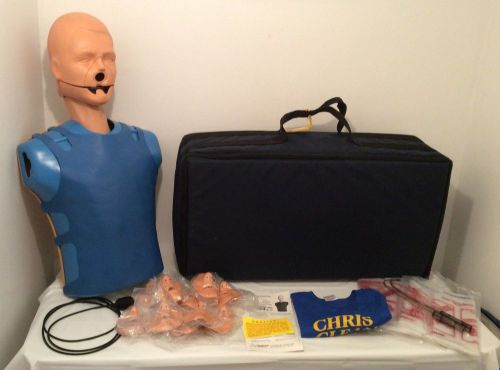 Ambu simulator ii &#034;chris clean&#034; cpr training manikin: carry case &amp; accessories 1 for sale