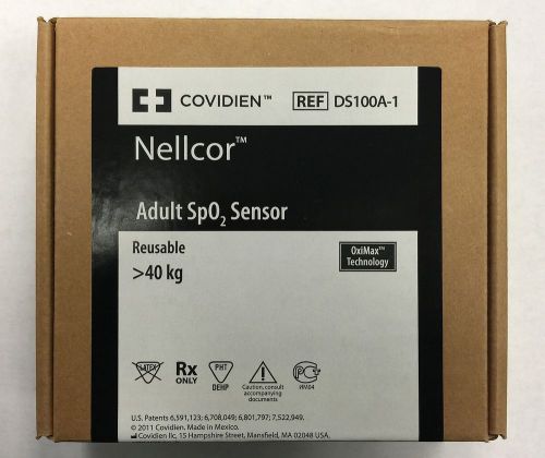 Nellcor Covidien DS100A-1 Reusable Finger Sensor - Genuine - NEW