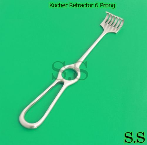 Kocher Retractor 6 Prong Blunt 22Cm Surgical Instruments