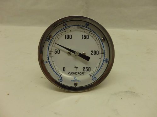 Ashcroft 3&#034; Bimetal Industrial Thermometer 9169 H/6 -20/120°F C6