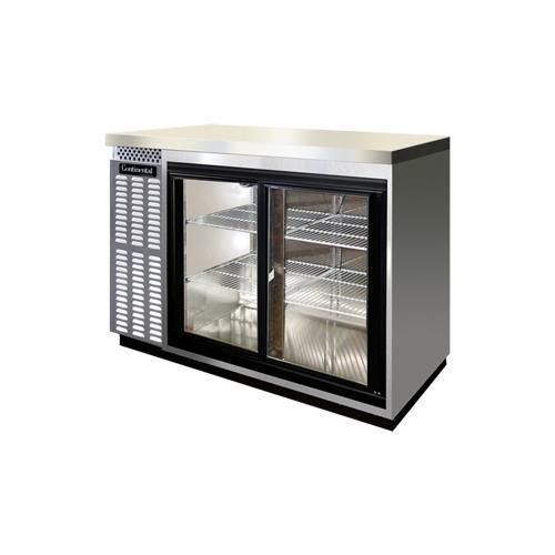 Continental Refrigerator BBC50S-SS-SGD Back Bar Cabinet, Refrigerated
