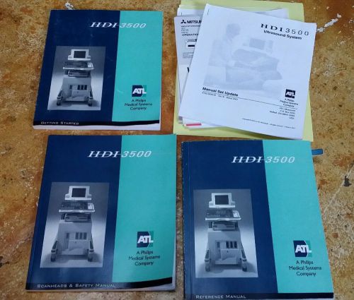Rare Atl hdi Philips 3500 ultrasound user manuals safety reference