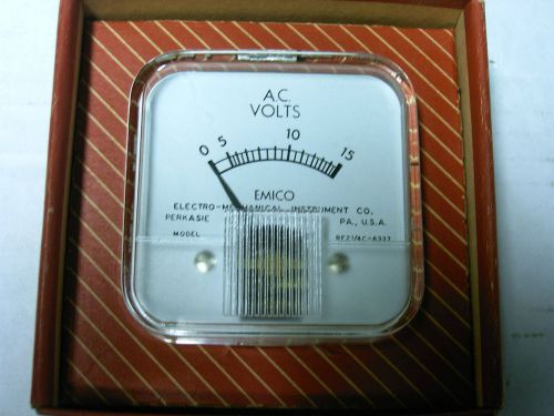 15 volt AC panel meter made by emico in the USA